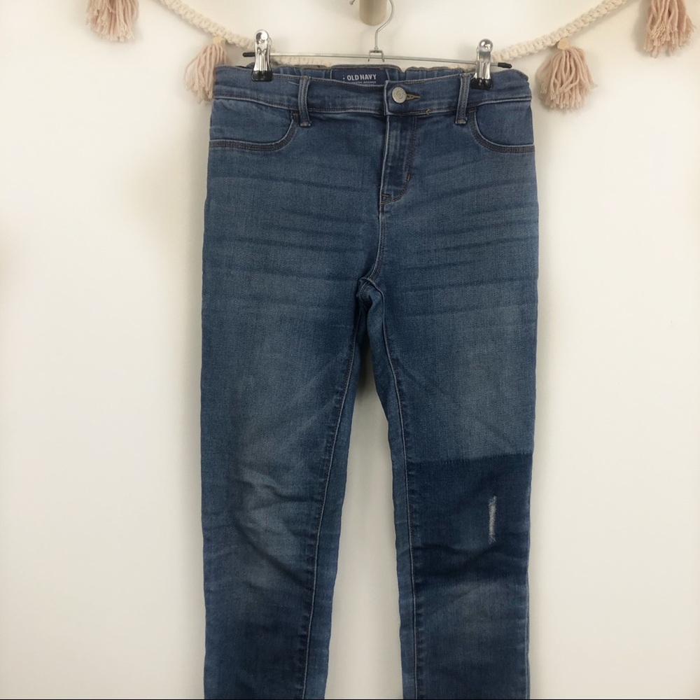 Old Navy G Patch Denim Blue Rockstar Jeggings - Picture 3 of 8